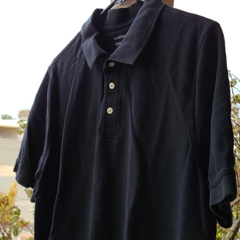 Croft & Barrow Navy Polo Shirt - Picture 5 of 9